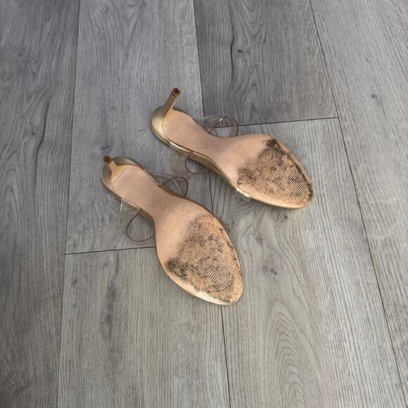 Clear and gold heels - Picture 3 of 3